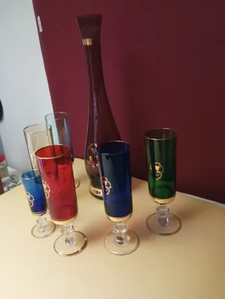 Set 5 Bicchieri Murano + 1 Piccolo