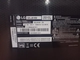 Televisión LG Negra 32 pulgadas smartv