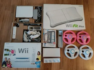 Nintendo Wii + Wii Fit Plus + Accesorios