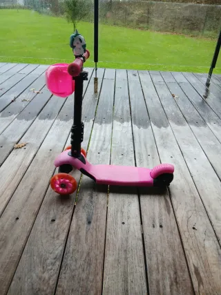 Patinete 3 en 1 HOMCOM Rosa +18 Meses