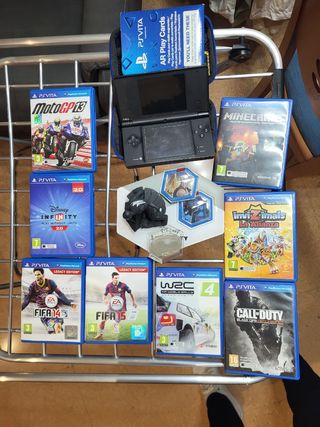 Consola Nintendo DSI + 7 Juegos + Accesorios