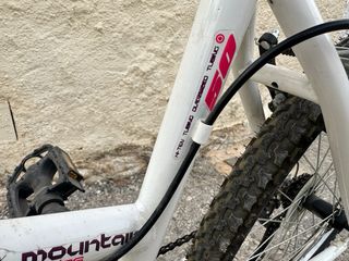 Bicicleta Morada y Blanca