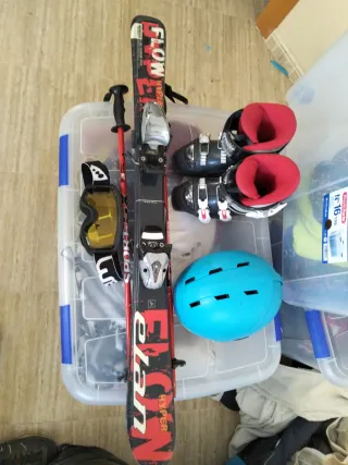 Equipo de esquí infantil