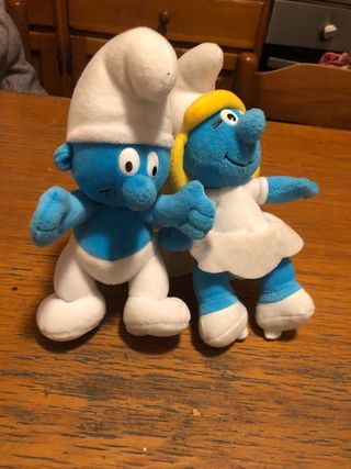 Puffo e Puffetta peluche morbidi