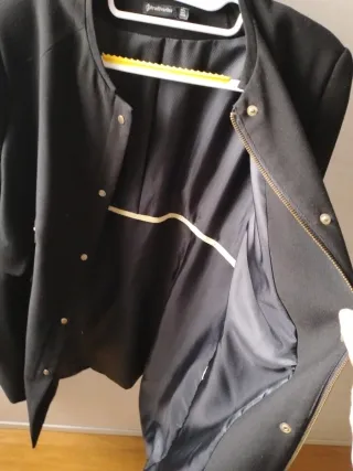 Blazer Stradivarius Negro Talla L