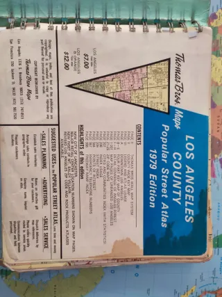 Mapa Los Angeles County 1979