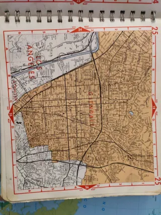 Mapa Los Angeles County 1979