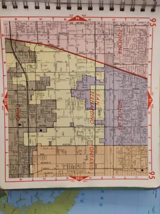 Mapa Los Angeles County 1979