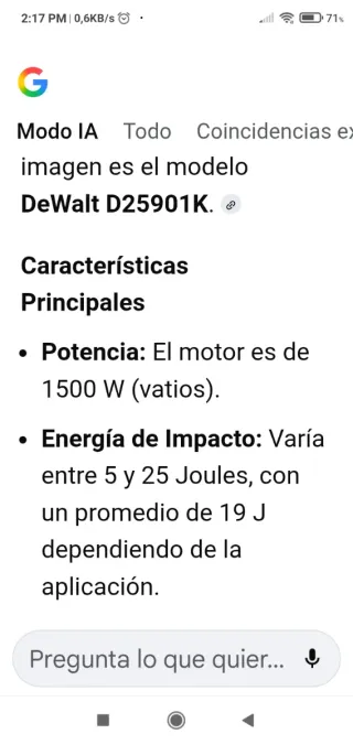 Martillo Demoledor Dewalt D25901