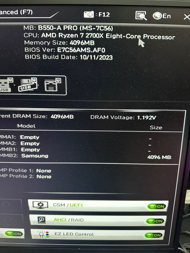 Samsung RAM DDR4 4GB PC4-2400T#244CB0