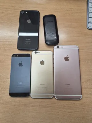 Lote 4 Móviles iPhone y Samsung