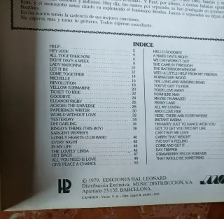 BEATLES - 50 Éxitos para Guitarra Fácil (1981)