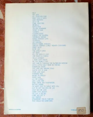 BEATLES - 50 Éxitos para Guitarra Fácil (1981)