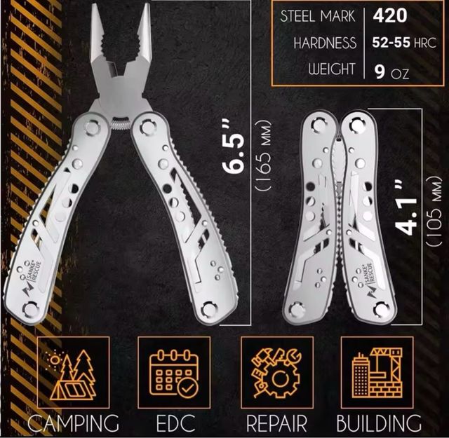 Multiutensile Professionale 24 in 1 per la Sopravvivenza