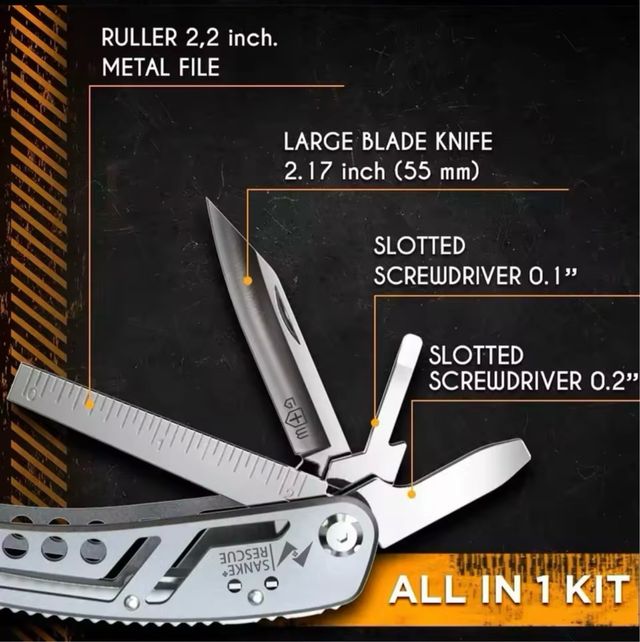Multiutensile Professionale 24 in 1 per la Sopravvivenza