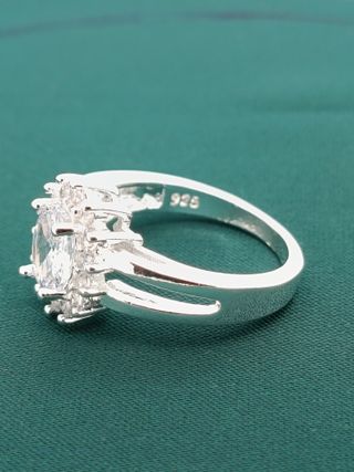 Anillo Plata Ley 925 Circonitas Talla 14