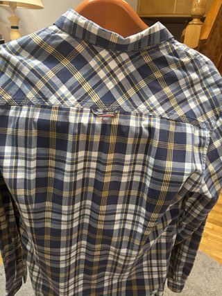 Camisa Tommy Jeans Cuadros Slim Fit Talla L