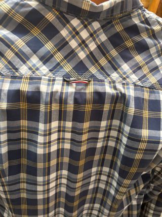 Camisa Tommy Jeans Cuadros Slim Fit Talla L