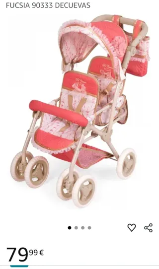 Carrito Gemelar DeCuevas Rosa