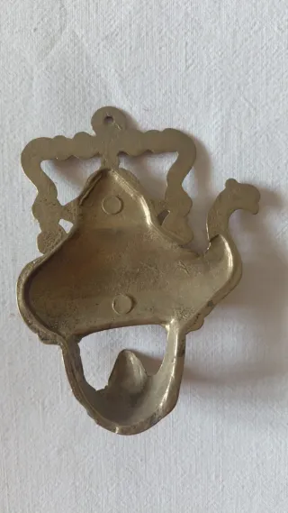 Coppia ganci vintage in metallo