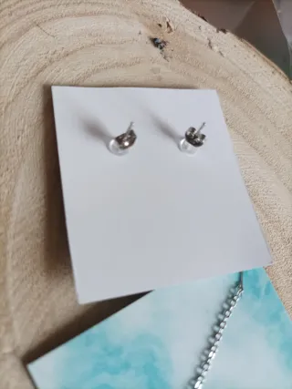 Conjunto Triqueta Luna Celta Collar y Pendientes