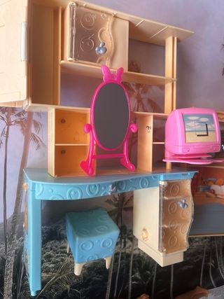 Set di gioco per camera da letto Barbie 2000 con stanza di Barbie