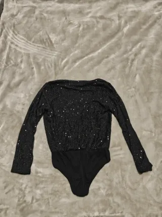 Body escote cruzado manga larga