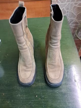 Botas Beige ante