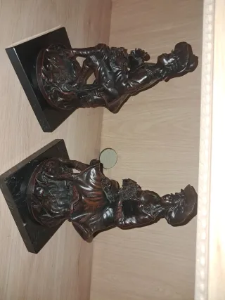 Pareja Figuras Base Mármol