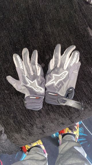 Guantes Alpinestars Talla S Gris y Blanco