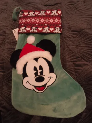 Calcetín Navideño Mickey Mouse Verde