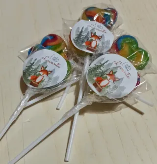 Lecca lecca personalizzati con volpe