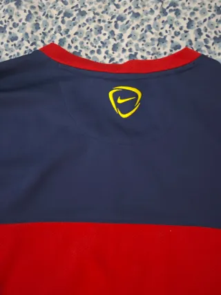 Camiseta Barça Retro Nike Azul y Roja