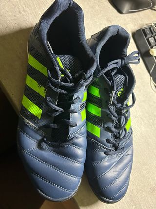 Zapatillas Fútbol Sala Adidas Azul y Verde