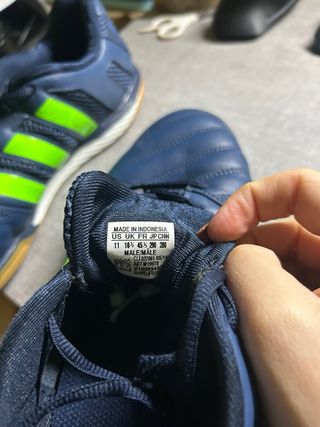 Zapatillas Fútbol Sala Adidas Azul y Verde