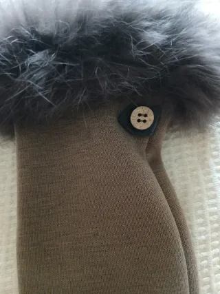 Guantes de mujer con pelo