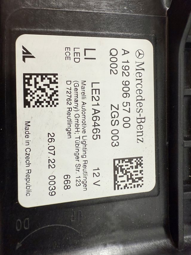 Faros Full LED para Mercedes Benz AMG GT (W192)