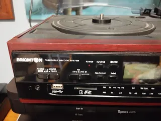 Tocadiscos Brighton Vintage USB/SD/MP3