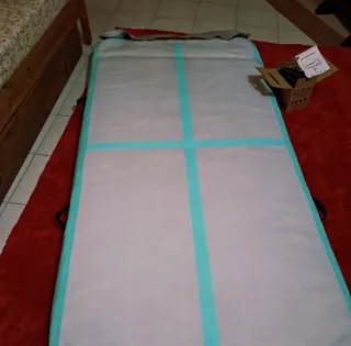 Tappeto ginnastica Airtrack con pompa per gonfiarl