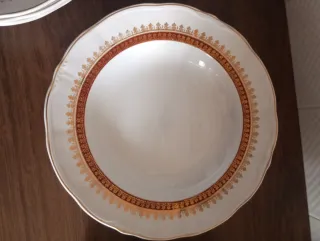 Lote  Platos San Claudio Porcelana Dorada