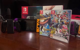 Nintendo Switch + Juegos Pokémon y Smash Bros
