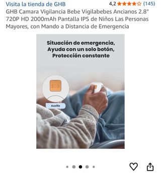 Cámara Vigilancia Bebé GHB 720P