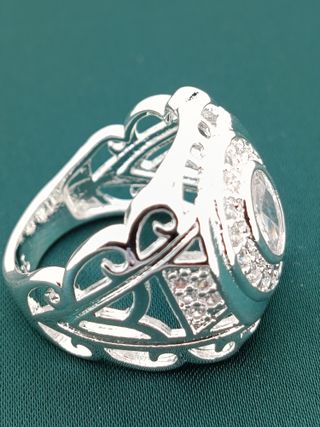 Anillo Plata Ley 925 Nuevo. Talla española 14.