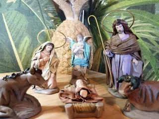 Precioso Nacimiento Barro Murciano