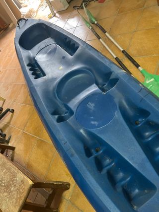 Kayak doble con remos