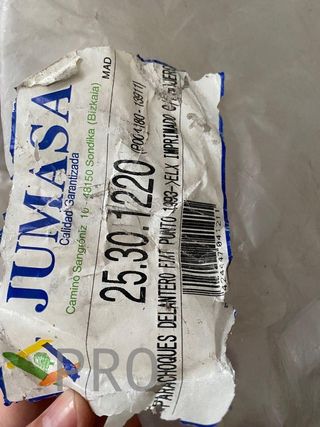 Paragolpes Fiat punto 25301220 Nuevo