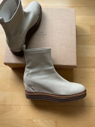 Botines Cuña Pedro Miralles Beige Talla 41