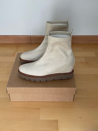 Botines Cuña Pedro Miralles Beige Talla 41