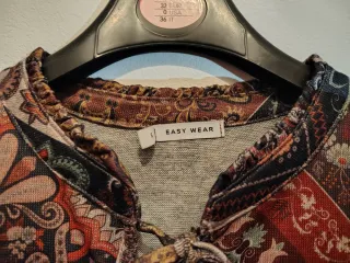 Vestido hippie manga larga estampado