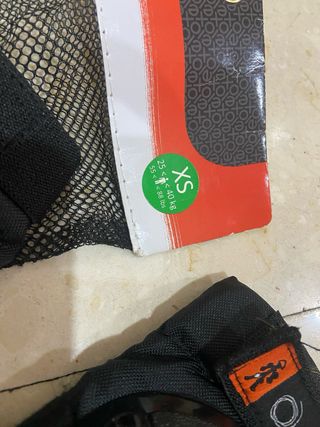 Protecciones Oxelo para patines (Talla XS)